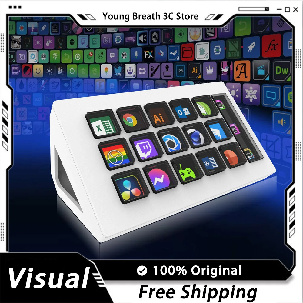 Jual StreamDeck Visual Keyboard LCD Button Live Content Creation ...