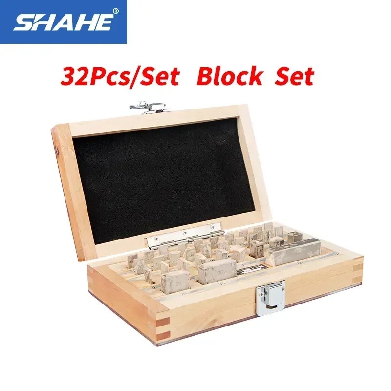 Jual Shahe 32Pcs/Set 1 Grade 0 Grade Block Gauge Caliper Inspection ...