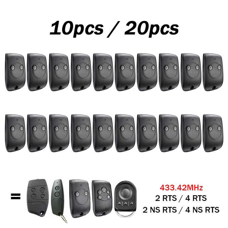 Jual 10/20PCS SOMFY Keytis NS 2 4 RTS 433.42MHz Garage / Gate Remote ...