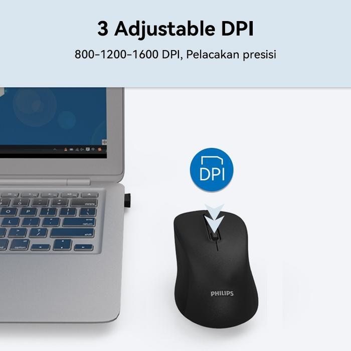 Jual 5ixg- Philips Mouse Wireless + Bluetooth Spk7538 Dual Mode 1600 ...