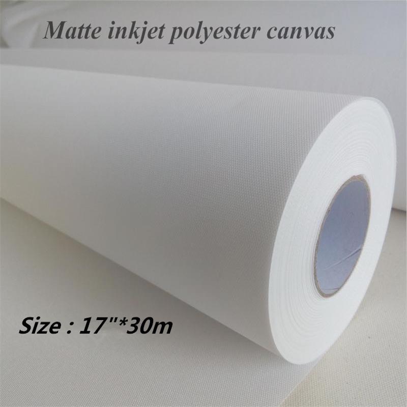 Jual 17in size inkjet digital plotter polyester giclee printed matte ...