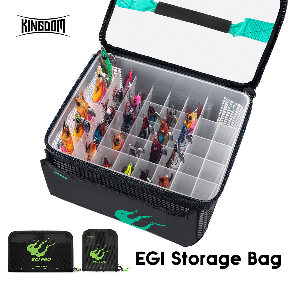 Jual Kingdom Octopus Egi Case 6/12/40 Grids Plastic Squid Jig Organizer ...