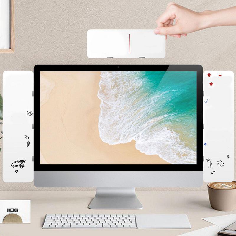 Jual 1PC Dry Erase Magnetic Monitor Message Memo Board For Sticky Notes ...