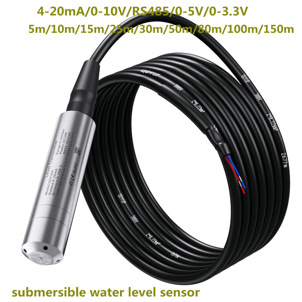 Jual DISKON hydrostatic level sensor 5m/10m/15m/20m/50m/100m/150m 304SS ...