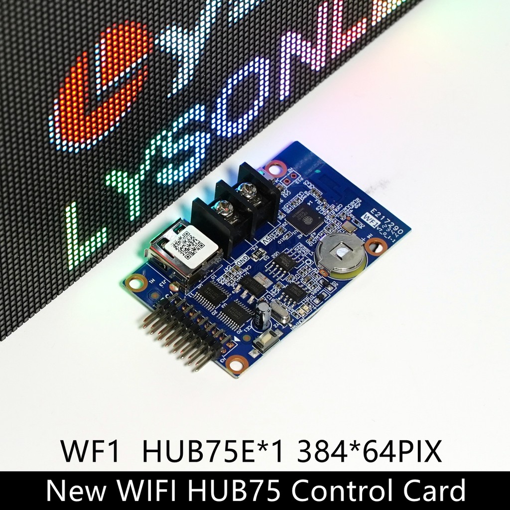 Jual Hub75 Port Hd-Wf1 Huidu Single Color Wifi Led Control Card For ...
