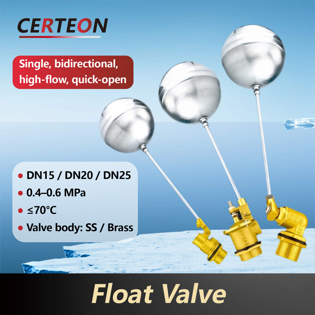 Jual Automatic SS Float Valve 1/2 3/4 1 Inch Adjustable Water Level ...