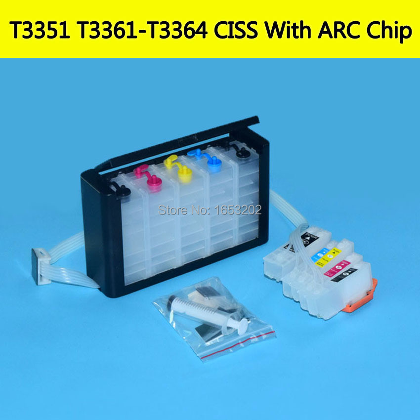 Jual T3351 T3361 - T3364 ARC Chip Bulk Ink Supply Ciss For EPSON XP-530 ...