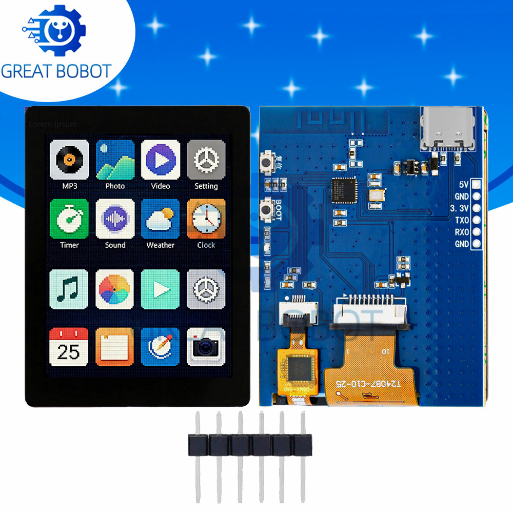 Jual St7789 Spi 2.4-Inch Tft Touch Screen: 240X320 Resolution, Paired ...