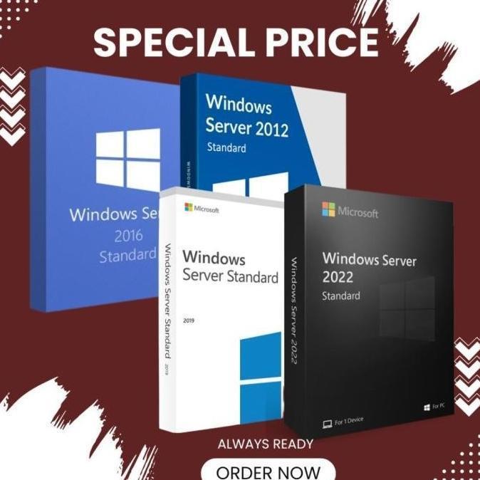 Jual original lisensi Windows Server 2022 2019 2016 2012 R2 Standard ...