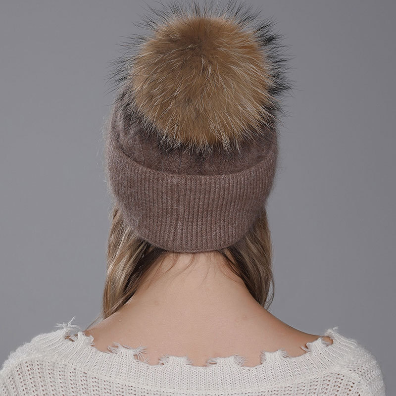 Lot 2 Bonnets Femme : Bucket Hat Et Beanie En Laine Angora Rabbit Hair Noir - Occasion