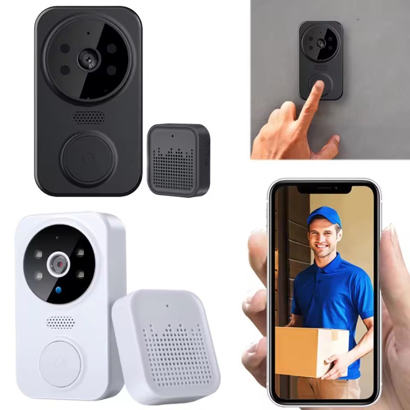 Jual Wifi Wireless Visual Intercom Doorbell App Remote Monitoring Smart ...