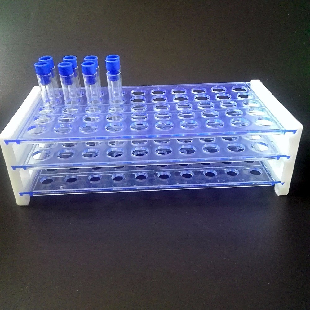 Jual laboratory Plastic Test Tube Rack for 13mm Tubes, Hole 50 ...