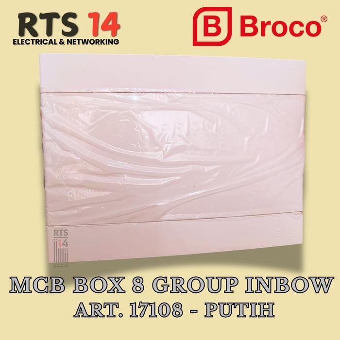 Jual Ready Mcb Box Broco 8 Group Inbow White Art. 17108-55 / Kotak ...