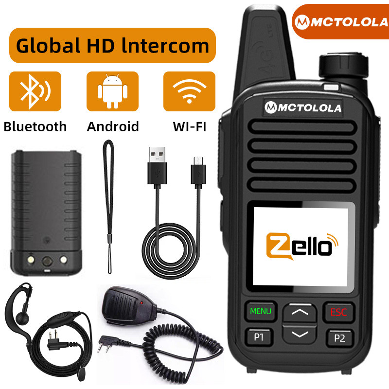 Jual Motolola 4G Poc Zello Handheld Walkie Talkie Android Bluetooth ...