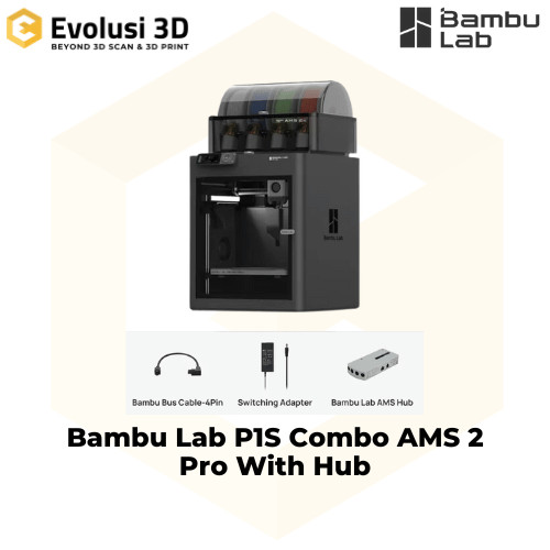 Jual Bambu Lab P1S Combo AMS 2 Pro With Hub | Shopee Indonesia