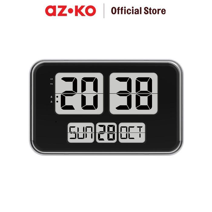Jual AZKO Forhom Jam Dinding Led Digital Flip - Putih Wall Clock Jam ...