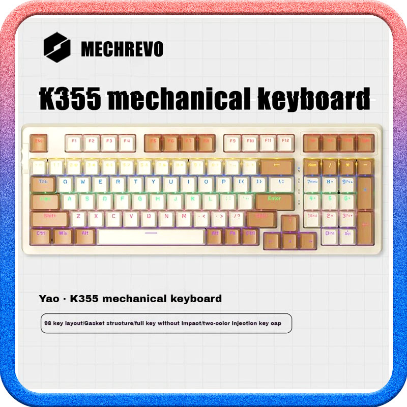 Jual Mechrevo K355 Electronic Sport Mixed Light Gaming Keyboard 82 Key ...