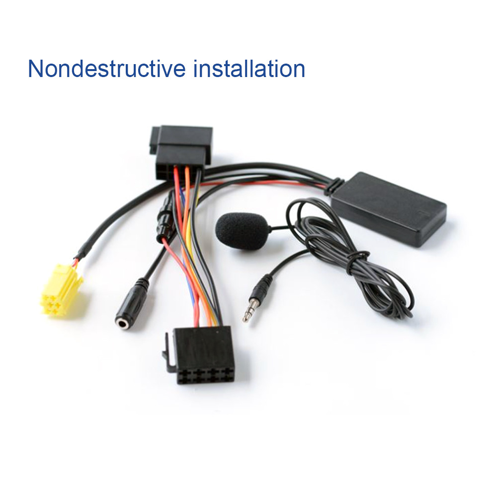Adaptateur Bluetooth Universel Pour Voiture - Compatible Alfa Romeo 147, 156, 159, Brera, Mito - Noir