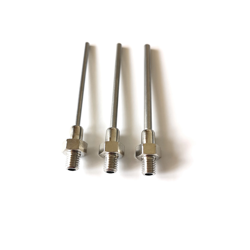 Jual 10pcs of metal dispensing machine luer lock M5 male thread with ...