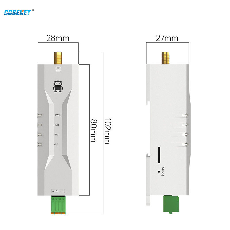 Jual Rs485 Rs232 433/868/915M Lora Wireless Mini Modem Cdsenet Ewd95M ...