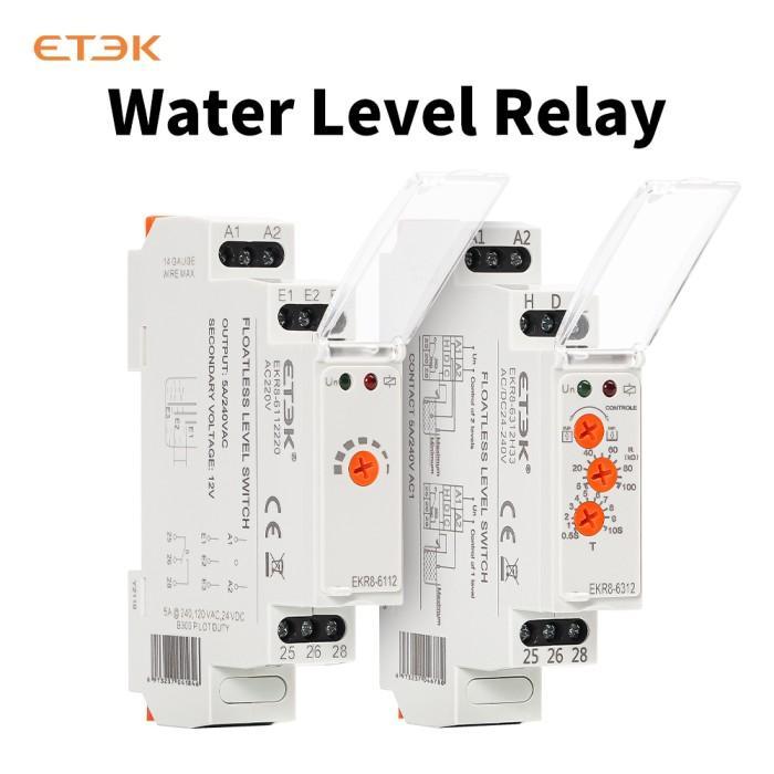 Jual Etek Water Level Relay Float Switch Electronic Liquid Level ...