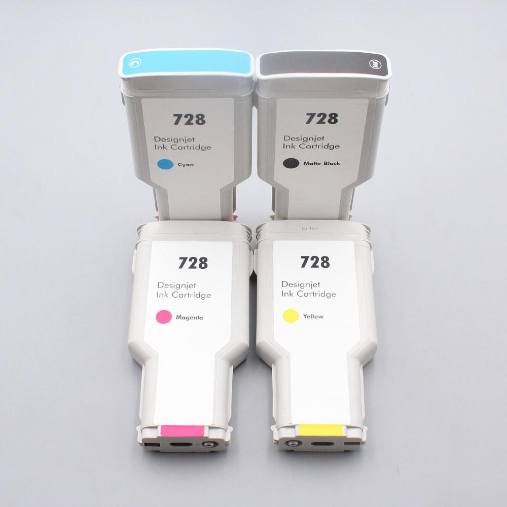 Jual 300ml/pc 4Colors for HP 728 Empty compatible ink cartridge with ...