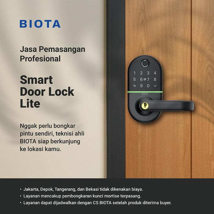 Jual Jasa Pasang BIOTA Smart Door Lock Lite l Plus l Pro | Shopee Indonesia