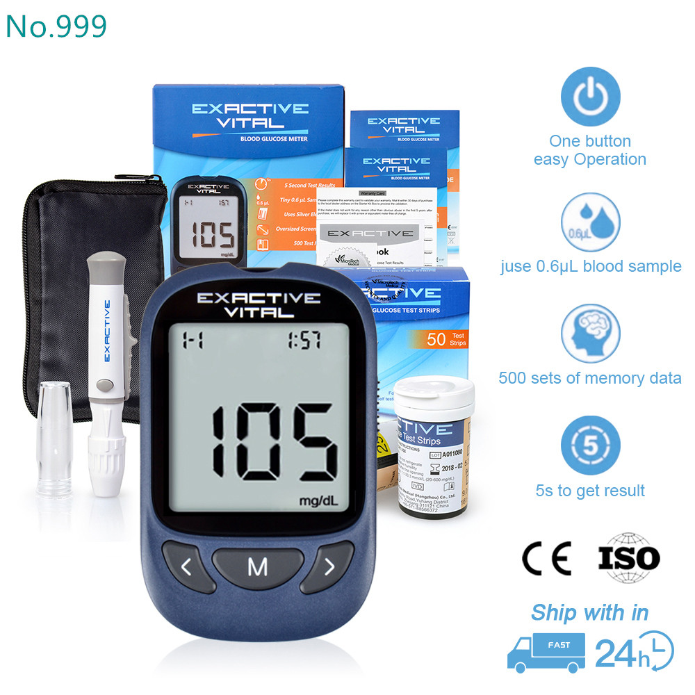 Jual EXACTIVE VITAL blood glucose set blood glucose test blood glucose ...