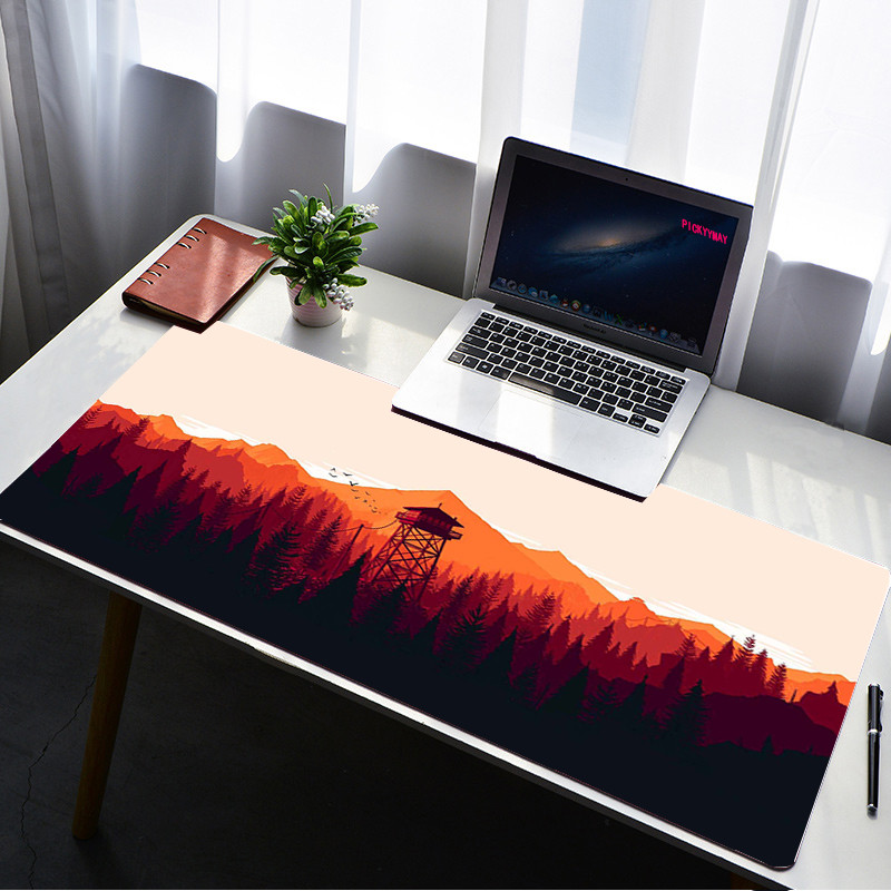 Jual Deep forest firewatch Laptop Gamer Mousepad Gaming Mouse Pad Large ...