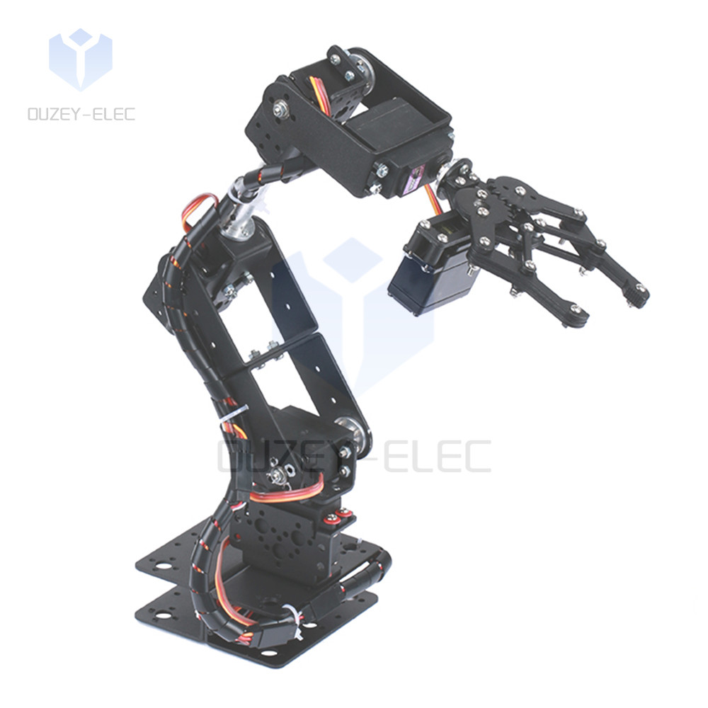Jual 6 DOF Robotic Arm Kit Programming Robot Arm with Open Source Code ...