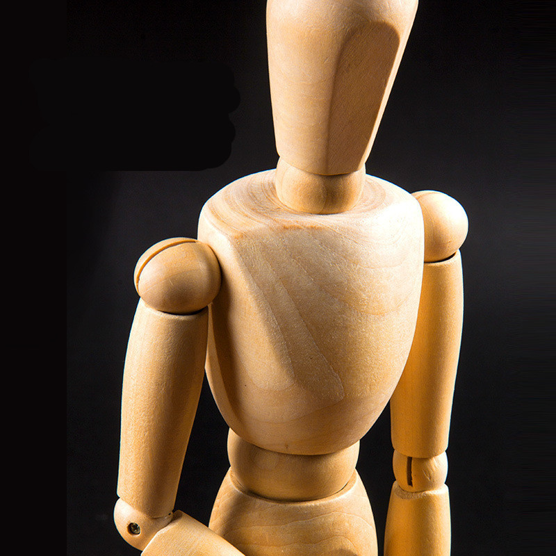 Jual Wooden Hand Body Draw Action Toys Drawing Sketch Mannequin Model ...