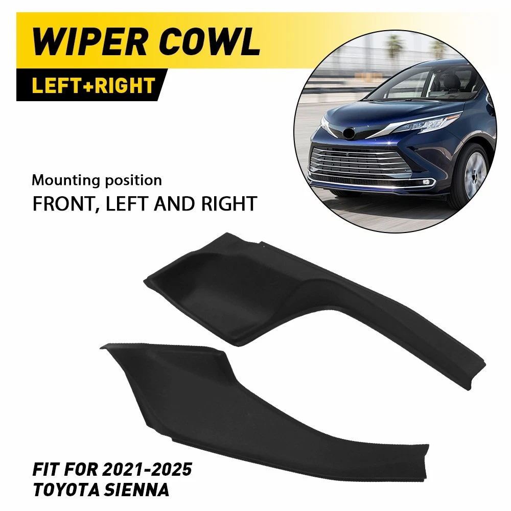 Front Windshield Cowl Cover Trim For Toyota RAV4 2019–2024 – Black Plastic LH + RH