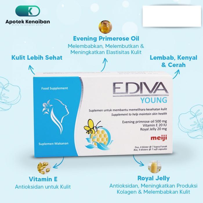 Jual r5gf- Ediva Young Kapsul Mencerahkan Kulit - Box | Shopee Indonesia