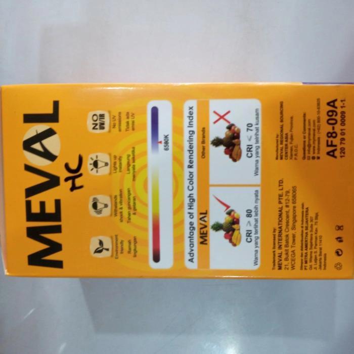 Jual Motion Sensor Meval 9 Watt/Lampu Led Sensor Gerak Meval 9 Watt ...