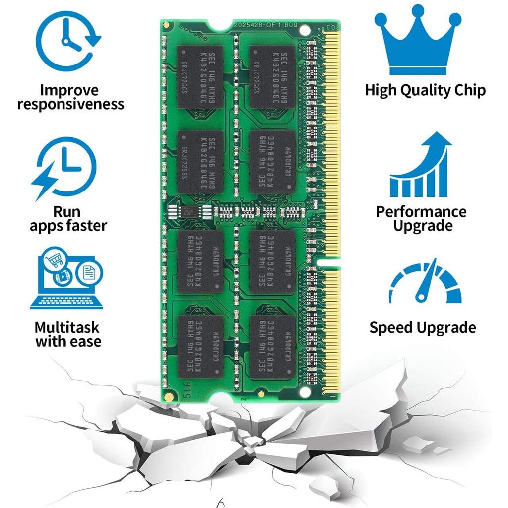 Jual DDR3L RAM 4GB 8GB 1333MHZ 1600MHZ SODIMM PC3 10600S 12800S 1.35V ...
