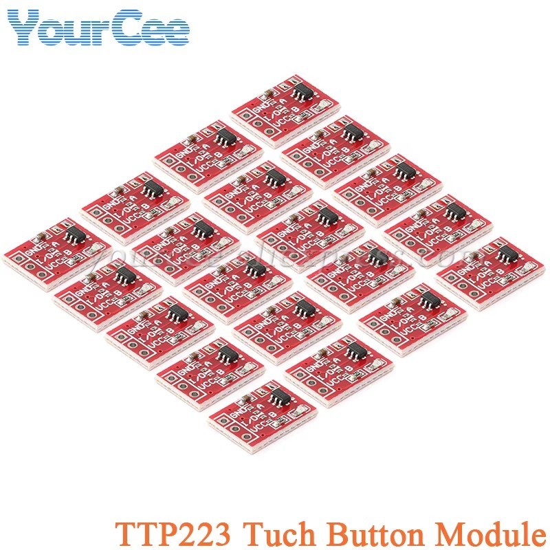 Jual 50Pcs/5Pcs Ttp223 Touch Button Module Capacitor Type One Single ...