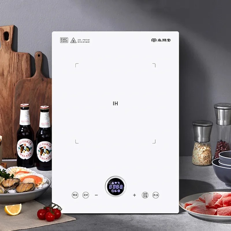 Jual White Built-in Induction Cooker 2800W Countertop Built-in Dual Use ...