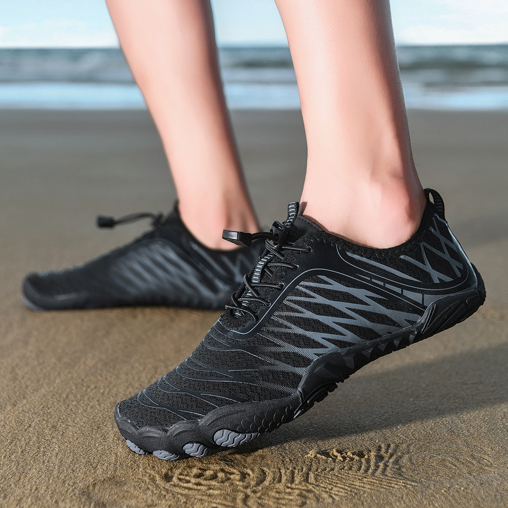 Jual Oiaano Wide Toe Man Barefoot Black Shoes Woman Sports Sneaker ...