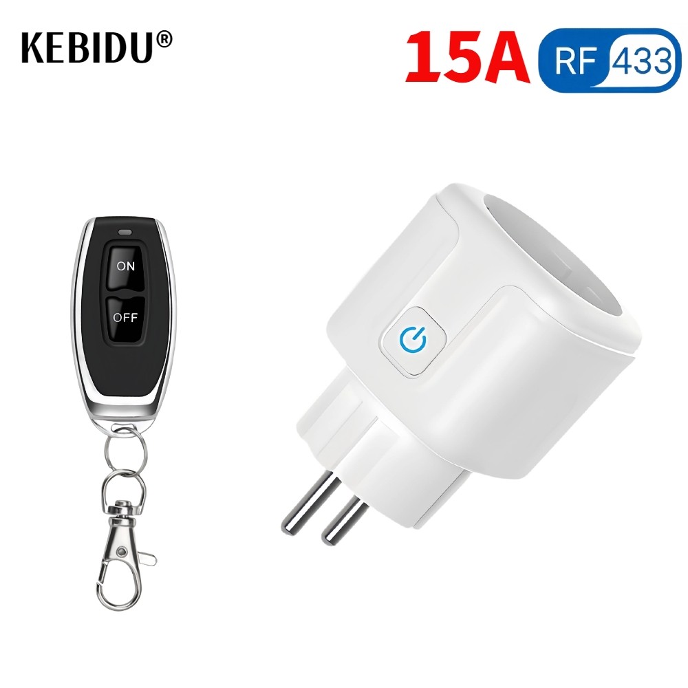 Jual 433Mhz Wireless Remote Control Switch Ac220V 15A Eu Fr Standard ...