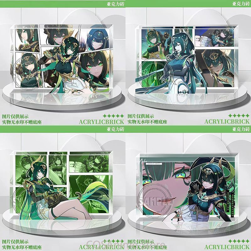 Jual Genshin Impact Nefer HD Game Cosplay Acrylic Brick Stand Model ...