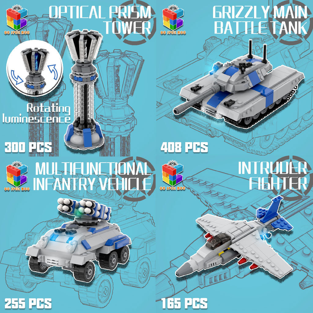 Jual Moc Red Alert Building Allied Units Collection Tank Killer World ...