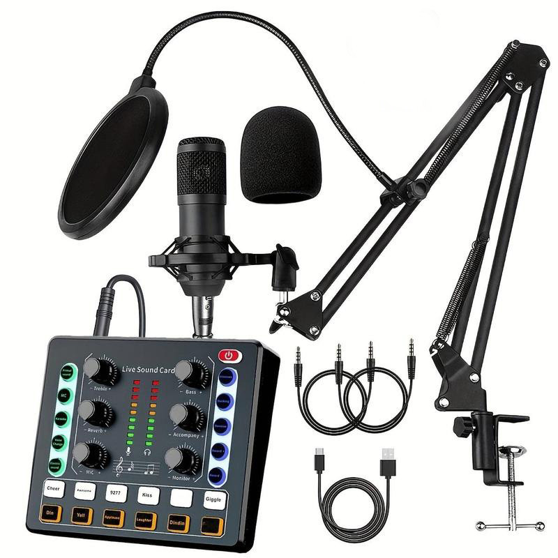 Jual Podcast Equipment Package, V8S Audio Interface With Integrated ...