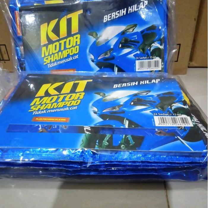 Jual kit Shampoo motor kit cuci motor sachet 1pack 24pcs | Shopee Indonesia