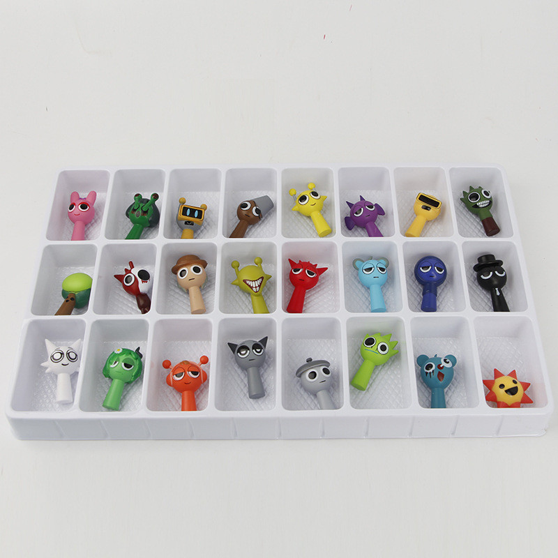 Jual Sprunki 24 Grid Blind Box Gift Surprise Cartoon Anime Sprunky Box ...