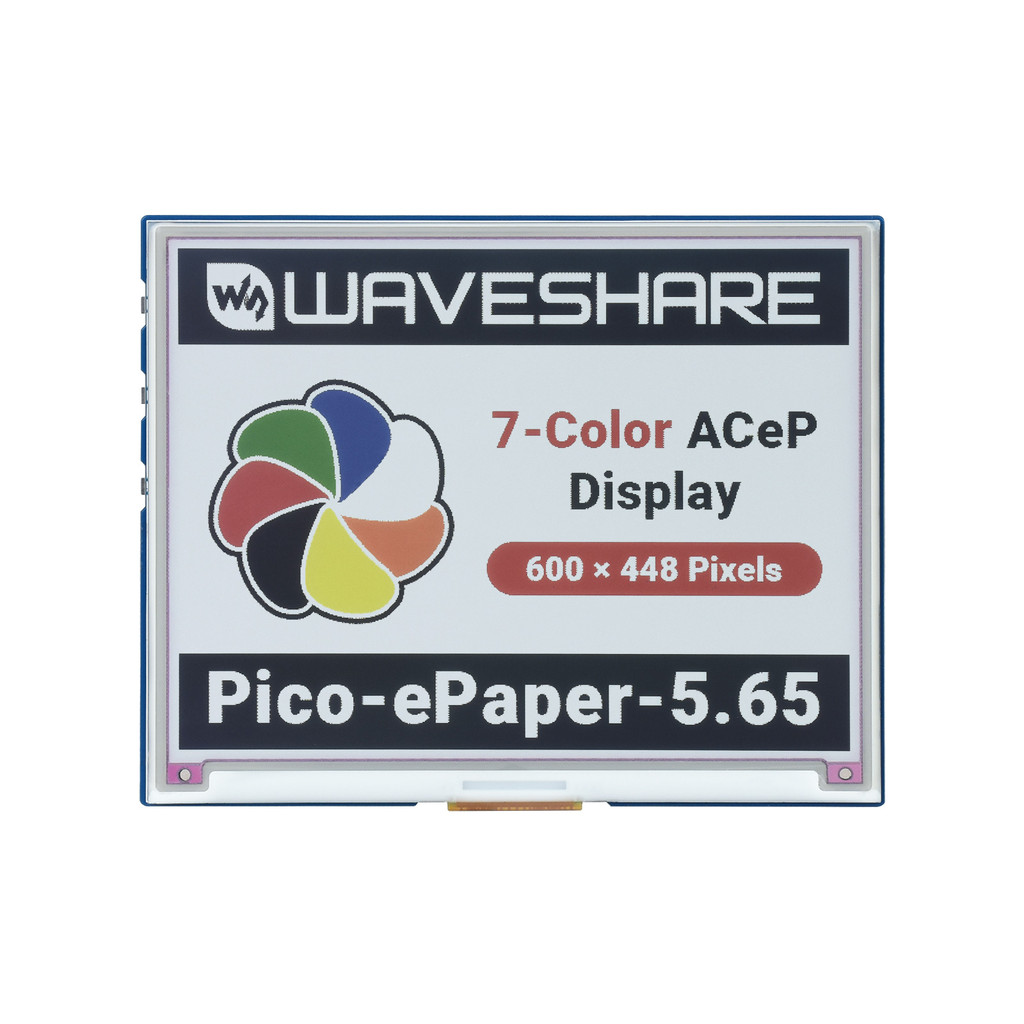 Jual Pico-ePaper-5.65,5.65inch Colorful E-Paper E-Ink Display Module ...