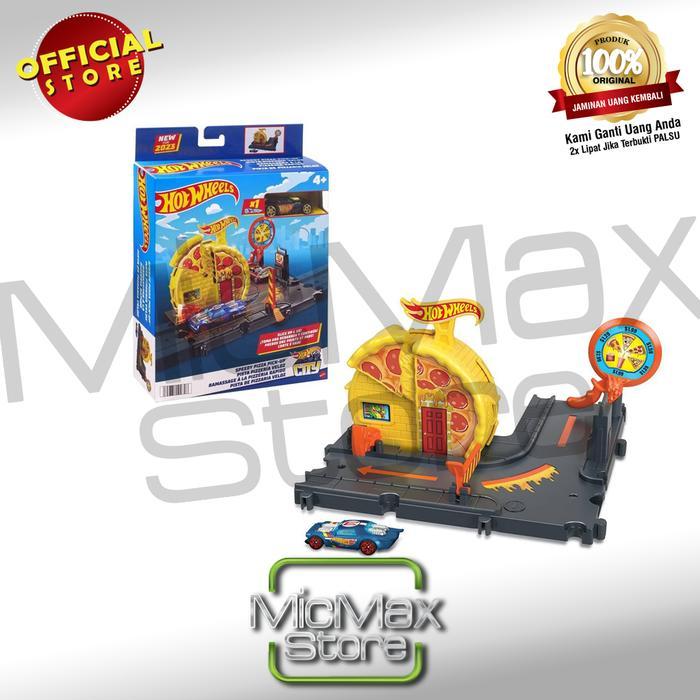 Jual Hot Wheels HotWheels City Speedy Pizza Pick-Up Track Set HMD53 ...