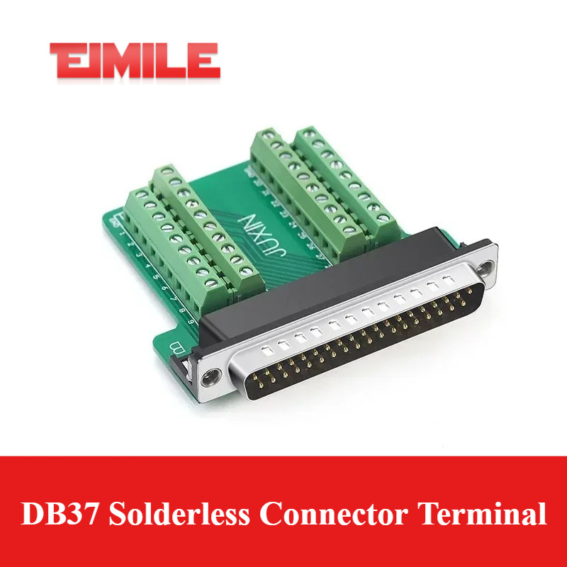 Jual Solder-free DB37 Connector Small Volume 37Pin Male Female Wiring ...