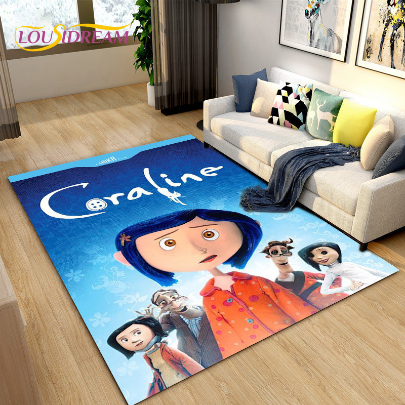 Jual 3D Cartoon Coraline Area Rug,Carpet Rug for Living Room Children's ...