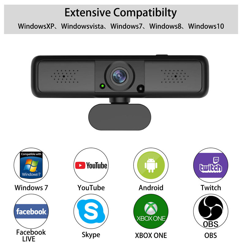 Jual Usb Web Ca 4 Million Pixels Qhd Pc 2K Webcam Autofocus Laptop ...