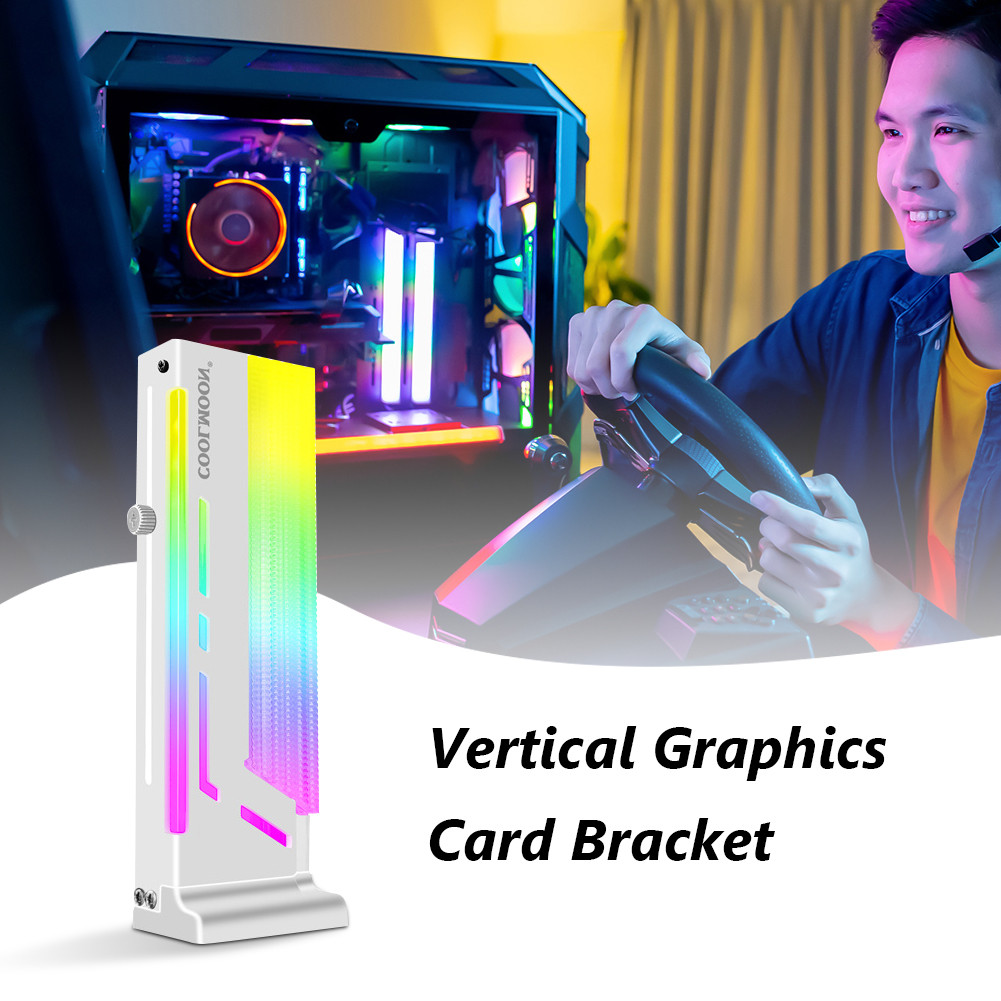 Jual COOLMOON CM-GH2 Graphics Card Bracket Vertical GPU Holder Stand 5V ...